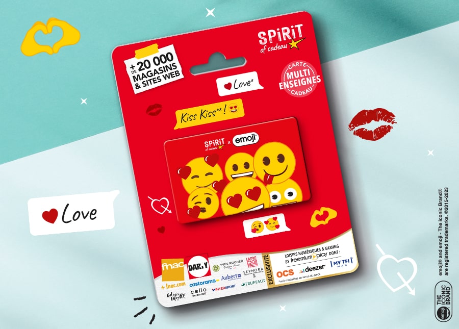 Carte cadeau Love Emoji